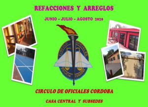 Lee más sobre el artículo ARREGLOS Y REFACCIONES JUNIO-JULIO-AGOSTO 2020