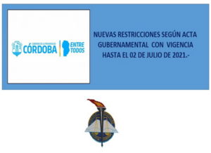 Lee más sobre el artículo ACTA ( Restricciones hasta el 02-07-2021 ) Gob. de Córdoba