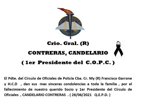 En este momento estás viendo Crio. Gral. ( R )  CONTRERAS CANDELARIO  Q.E.P.D.