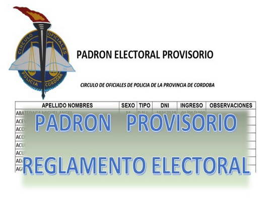 En este momento estás viendo Padron Provisorio Segun Reglmento Electoral Sep-2021