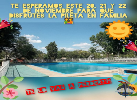En este momento estás viendo Este finde largo , podemos disfrutar de la PILETA en familia .  C.O.P.C