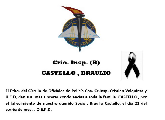 Lee más sobre el artículo CASTELLO BRAULIO  Q.E.P.D.   COPC