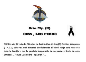 Lee más sobre el artículo HUSS LUIS PEDRO  Q.E.P.D.    COPC