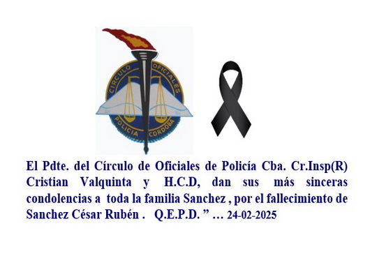 Lee más sobre el artículo SANCHEZ CESAR RUBEN  Q.E.P.D.  ( C.O.P.C.P.)